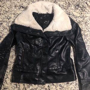 Faux leather jacket